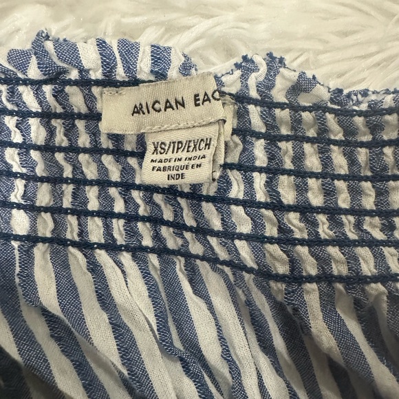 Extra small blue and white striped American Eagle dress - Picture 2 of 3